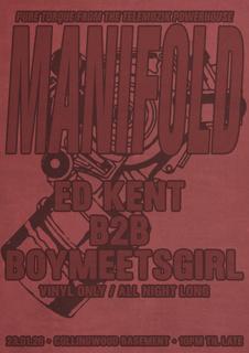 Telemuzik Presents Manifold: Ed Kent B2B Boymeetsgirl [Vinyl Only / All Night Long]