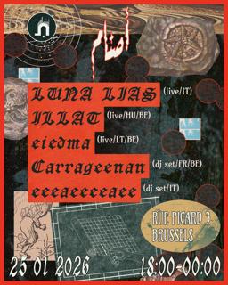 Asnam Presents: Luna Lias, Illat, Eiedma, Carrageenan, Eeeaeeeeaee