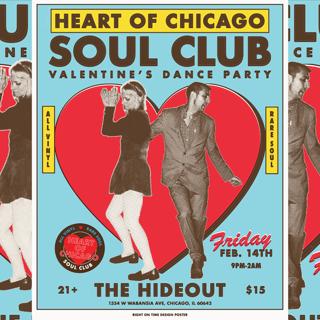Heart Of Chicago Soul Club Valentine'S All Vinyl, Rare Soul Dance Party