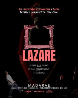 Lazare ( Afro House )At Madarae