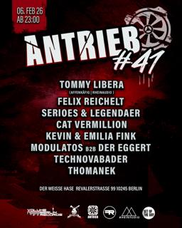Antrieb #41 W Tommy Libera (Affenkäfig/Rhein Audio) + Vbr Residents