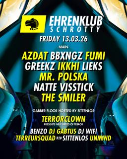 Ehrenklub Im Schrotty #11 Mit Azdat, Fumi, Ikkhi, Mr. Polska, Natte Visstick, The Smiler Uvm