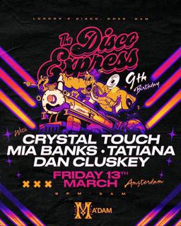 Madam By Night Invites: The Disco Express 9Th Birthday