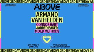 Above 3Rd Birthday - April 11 Feat. Armand Van Helden