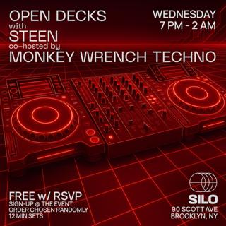 Open Decks With Steen And Monkey Wrench Techno
