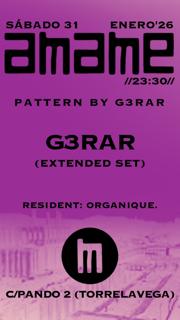 A.M.A.M.E. - Sab 31 - G3Rar - Organique