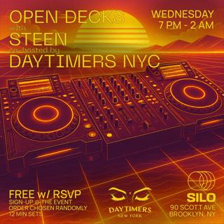 Open Decks With Steen And Daytimers Nyc
