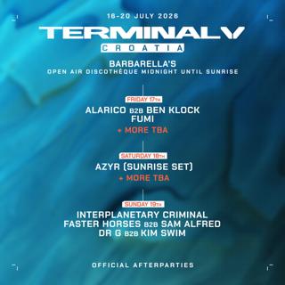 Terminal V Croatia 2026 - Barbarella'S Open-Air After Parties Till Sunrise